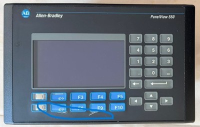 Allen-Bradley 2711-K5A20 Ser.H PANELVIEW 550 8 -Scratches See Picture-