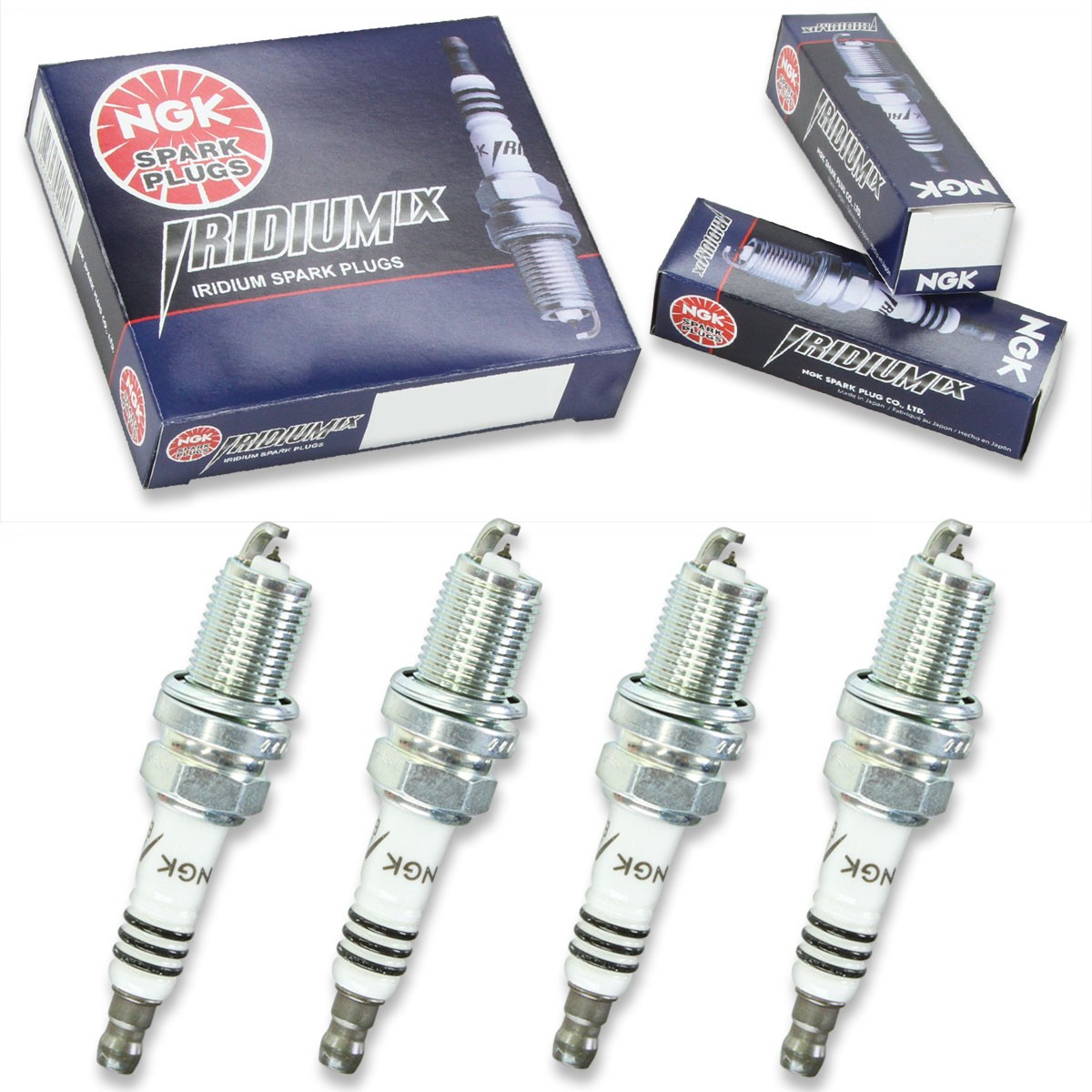 4 pcs NGK Iridium IX Spark Plugs for 2001-2005 Chrysler Sebring 2.4L L4 - co