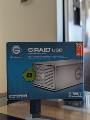 NEW! G-Technology 12 TB (2x6TB) G-Raid USB Dual-Drive Storage System - 0G04077