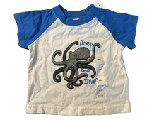 baby Gap NWT Boy 0 3 Mo Deep Sea Diver Octopus Top