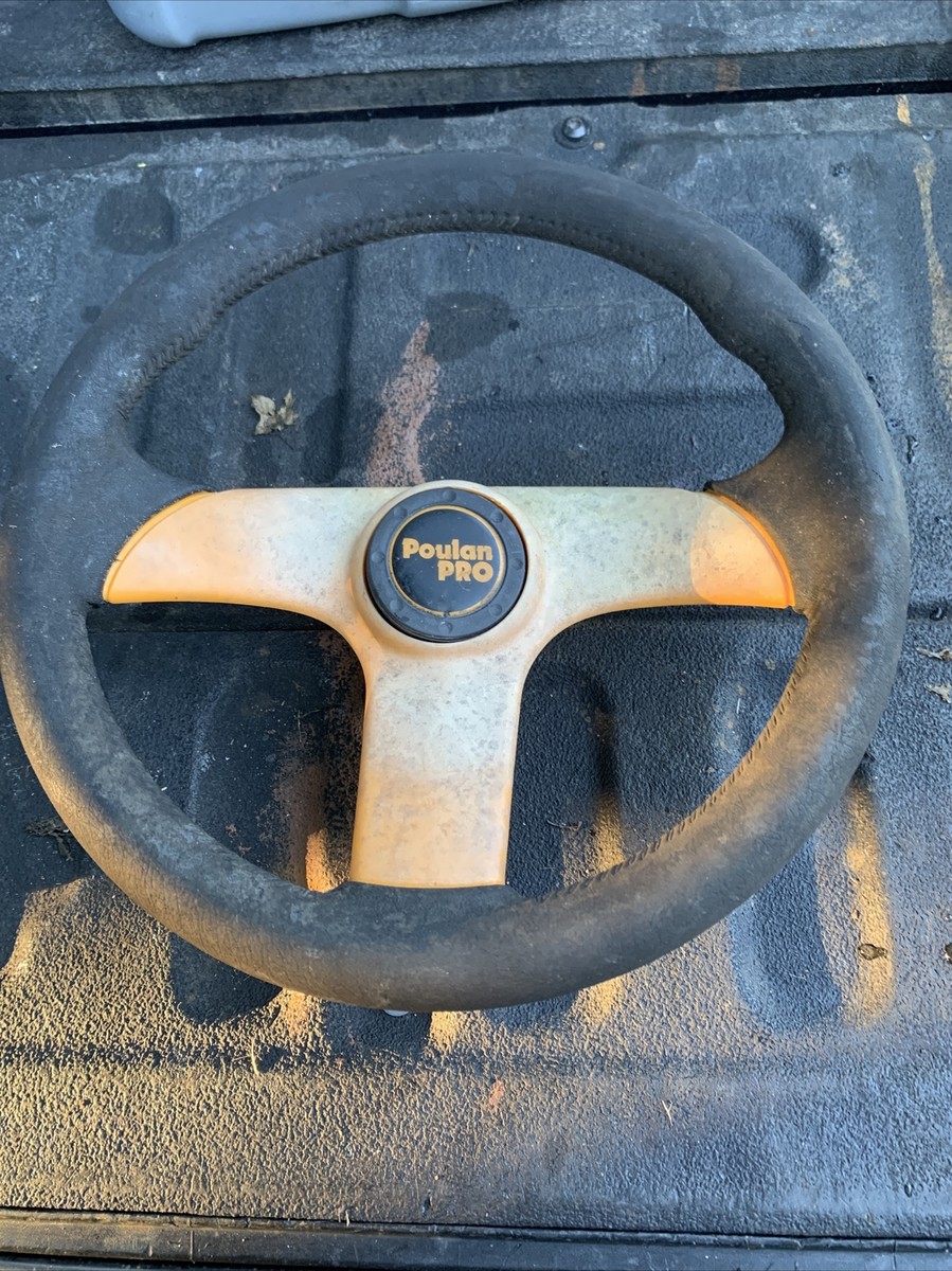 Poulan Pro AYP Steering Wheel & Cap MPN 159944x428 Yellow LG15 | eBay
