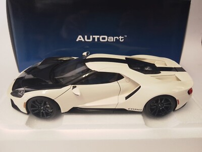 AUTOart Ford Gt Heritage Edition Prototype Wimbledon White - Blau 1/18 72926