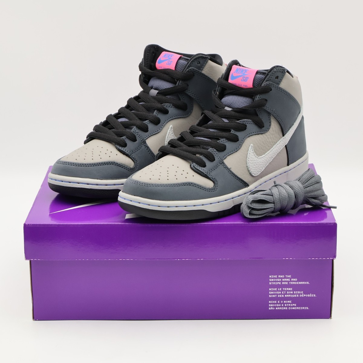 靴 Nike SB Dunk High Pro Medium Grey  26cm Nike Dunk High Pro SB 'Medium Grey' — Kick Game