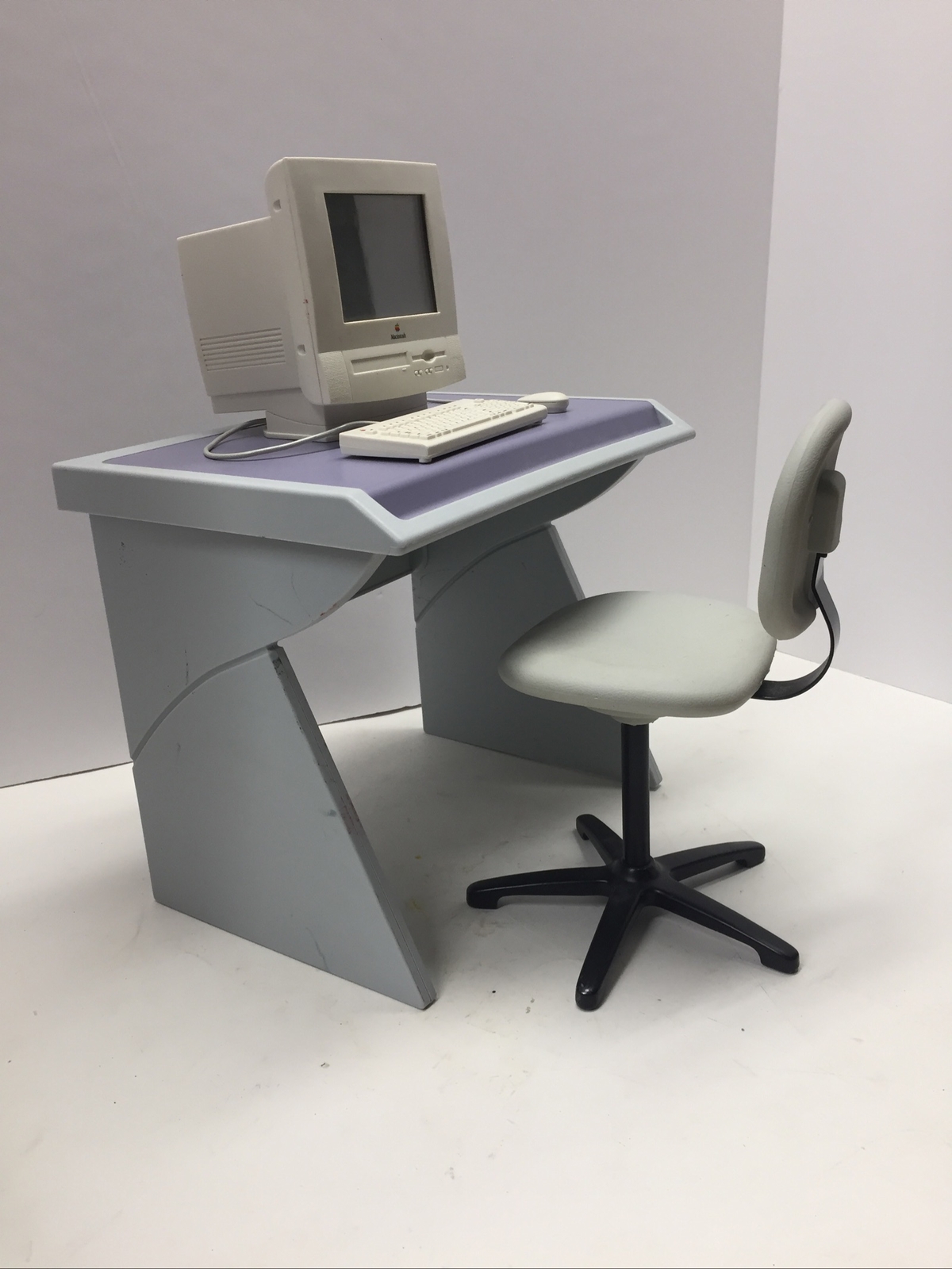 American Girl Mini Apple Macintosh Computer Desk Chair Accessories