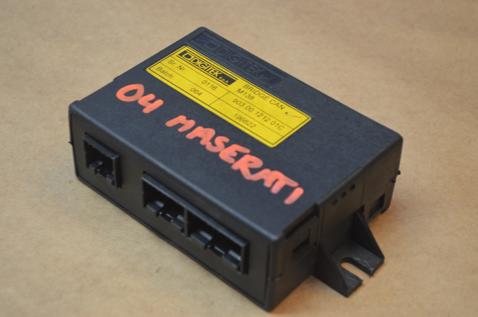 2004 M138 MASERATI M128 GT COUPE COMMUNICATION INTERFACE CONTROL MODULE DIGITEK