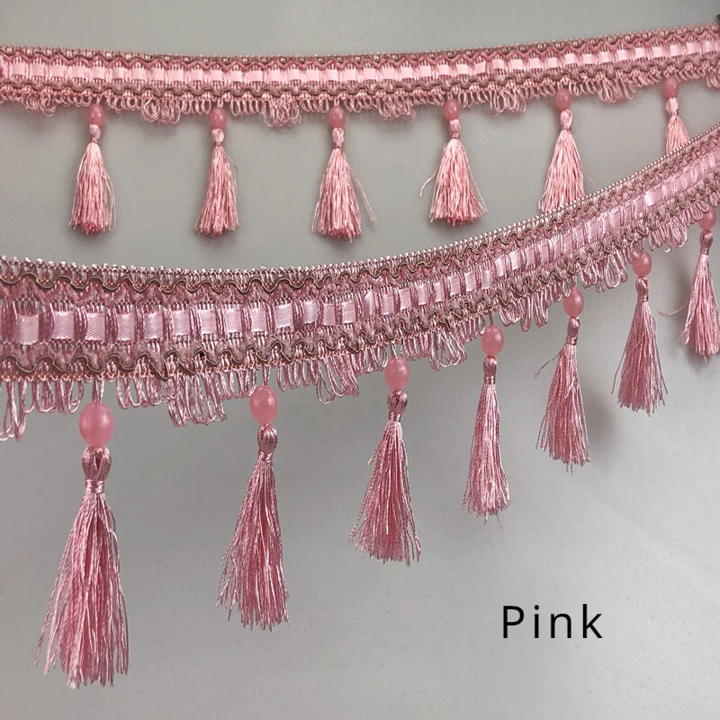 12 Meters Length Curtain Tassel Edging Sewing Trim Upholstery Craft Cushion - Image 4 of 4