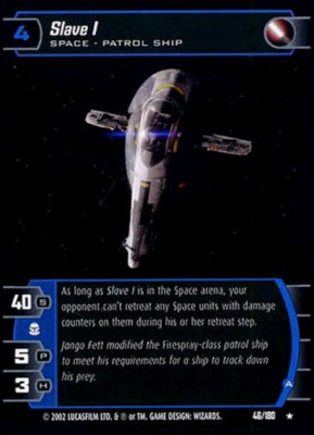 Star Wars TCG WOTC Attack Of The Clones Slave 1 (A) 46/180