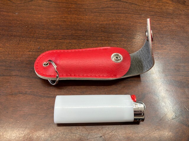 ASSORTED LEATHER LIGHTER KEYCHAIN HOLSTERS - SOLD INDIVIDUALLY - NO LIGHTER(SS2)