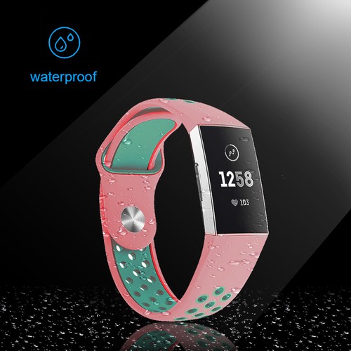 Replacement Silicone Watch Band Strap Wristband For Fitbit Charge 4/Charge 3 SE - Picture 27 of 103
