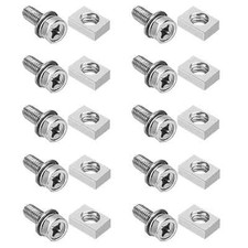20 Pack M6x16mm Stainless Steel Battery Bolts and Nuts for ATV Motorcycle