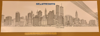 trifold poster BEASTIE BOYS - TO THE 5 BOROUGHS - nyc skyline