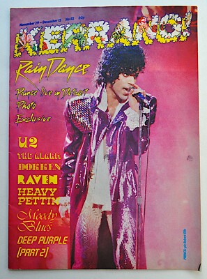 Kerrang Magazine No 82 1984 Prince Justin Hayward Dokken Ritchie Blackmore 80s