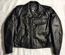 VTG RARE MADE IN USA METROPOLITAN UNIFORM CO. DETROIT POLICE LEATHER JACKET 46 L