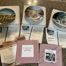 RARE Set of 1st 3 Plates 'Nature's Playmates' C Fracé WS George Fine China Cats