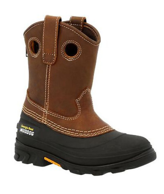 Steel Toe Tractor Supply Dog Boots Georgia Kid's Muddog Round Toe