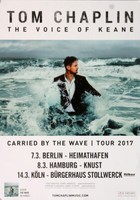 Keane - Tom Chaplin, All Cities 2017 | Konzertplakat | Poster