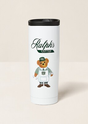RALPH LAUREN Barista Polo Bear Ralph's Coffee Tumbler 15oz | eBay
