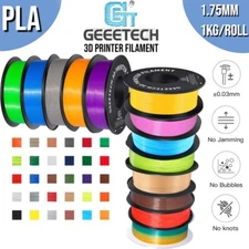 GEEETECH 3D Printer Filament Regular PLA multicolor Colors 1.75mm Consumables US