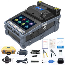 Fiber Fusion Splicer 4Motor 4.3"Screen 7s Splicing 18s Heating W/spare electrode