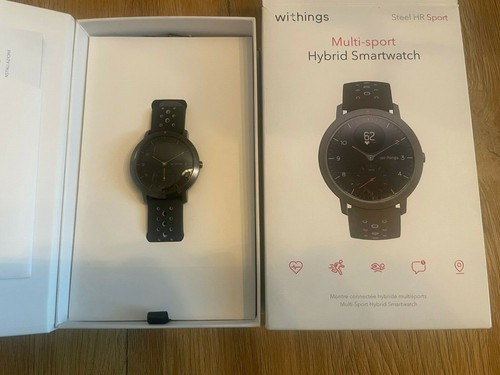 Withings Steel HR Sport Silicone Black 