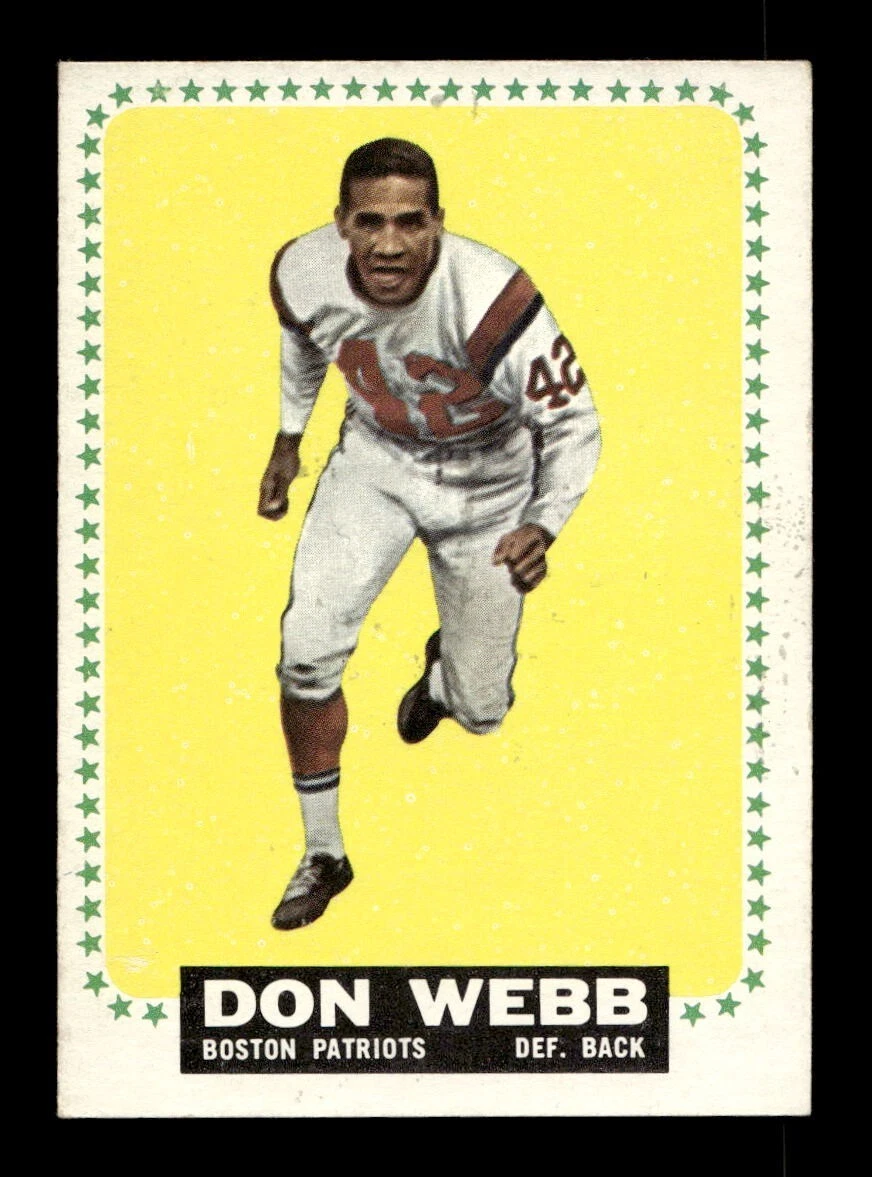 1964 Topps #20 Don Webb Patriots EX *6k