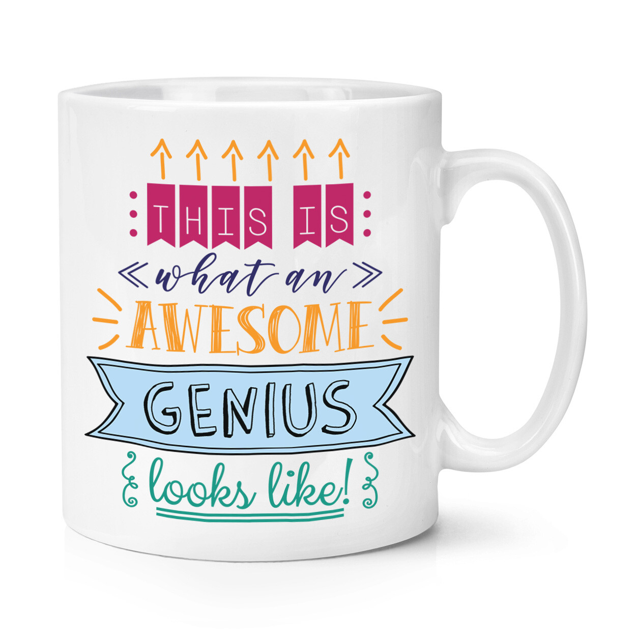 This Is What An Awesome Genius Looks Like 10oz Mug Cup Funny Joke Best Clever