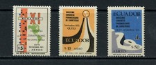 S600  Ecuador  1971  Pan American Road  maps  SHORT-SET  3v.   MNH