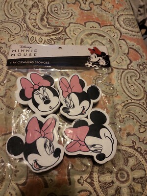 NEW  Disney Minnie Mouse 4-Pack Cleaning Sponges