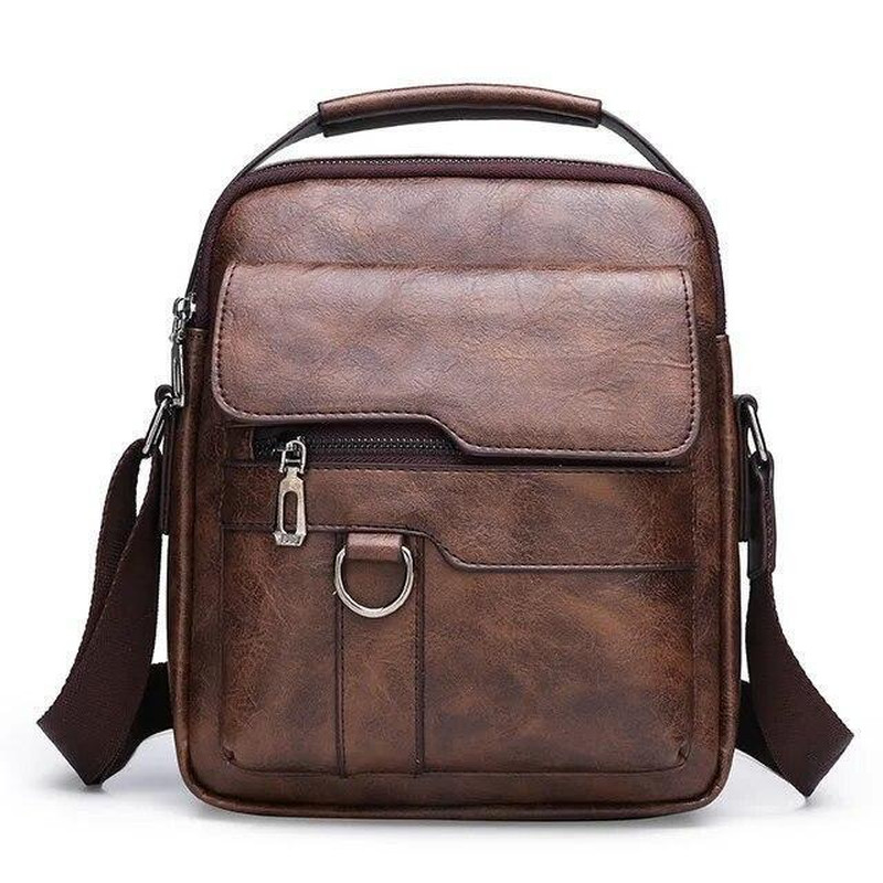 Bolso de Cuero Para Hombre Bandolera Hombre Mochila Viaje Carteras Mochila Pecho