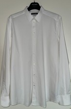 Camicia Uomo Bianca Dolce Gabbana Prima Linea Gold Taglia 44