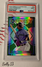 JULIO RODRIGUEZ RC 💎 PSA MINT 9 pop 6! /70 2022 FINEST FLASHBACKS REFRACTOR #60