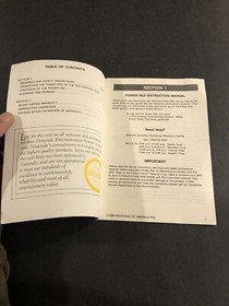 Nintendo NES power pad manual Insert