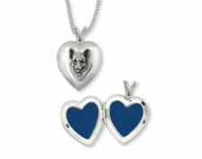 German Shepherd Photo Locket Jewelry Sterling Silver Handmade Dog Photo Locket G