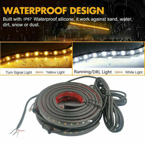 60 INCH LED Truck Pickup SUV Running Board Light Strip Side Pedal Turn Signal 2x - Picture 1 of 12