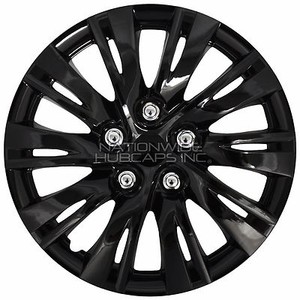16 Set Of 4 Black Wheel Covers Snap On Full Hub Caps Fit R16 Tire Steel Rim Ebay