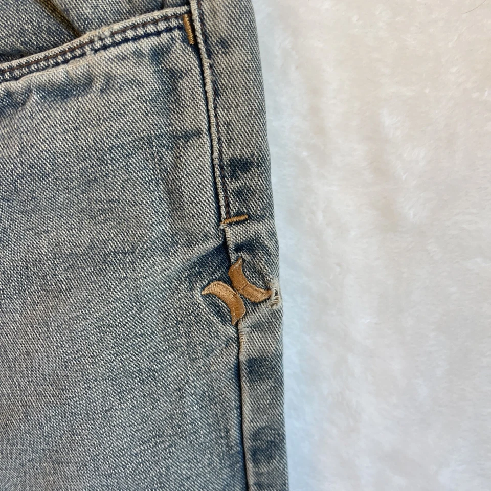 Vintage Hurley Burnside Jean Mens 33 Baggy Blue Denim Skater - Image 3 of 4