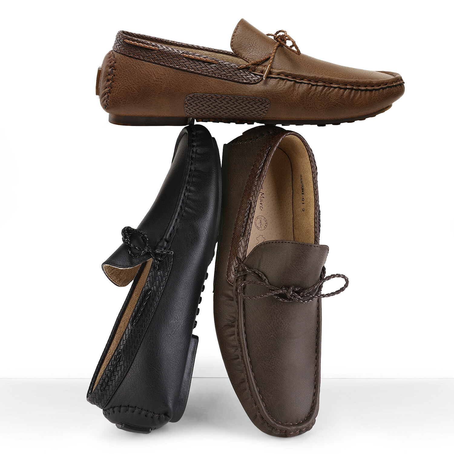 Mens Penny Loafers Moccasin Slip On 