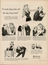 1944 Home Office Royal Typewriter 1940s Vintage Print Ad Secretary Boss Machine thumbnail