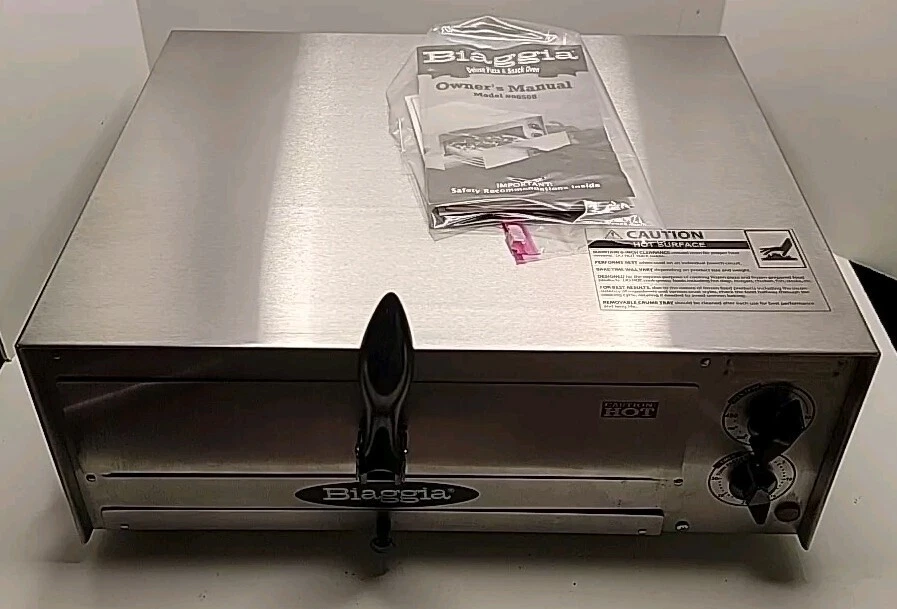 Biaggia Deluxe Pizza & Snack Oven - Model 508, Clean
Opens in a new window or tab