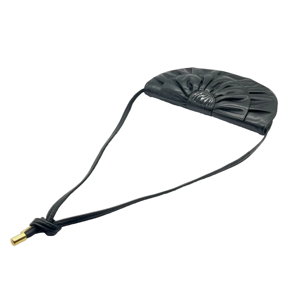 Bolso de Hombro de Cuero GUCCI Vintage Semi Cartera de Hombro Auténtico de JAPÓN Foto 3 de 4