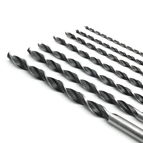 Jersvimc 7Pcs 300mm 12 Extra Long Drill Bit Set Long Wood Drill Bits 