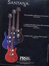 Vintage 2001 PSR PAUL REED SMITH GUITAR PROMO TRADE AD 8.5x11 e242
