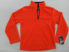 Boys French Toast Orange Micro Fleece Pullover Sizes 8 - 14/16