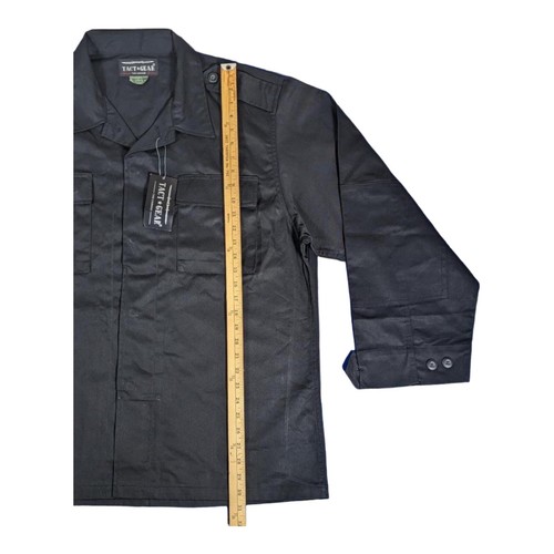 NWT Tact Gear Tact Squad 2XL Men’s Black button Shirt Long Sleeve Tactical 8110 - Picture 4 of 9