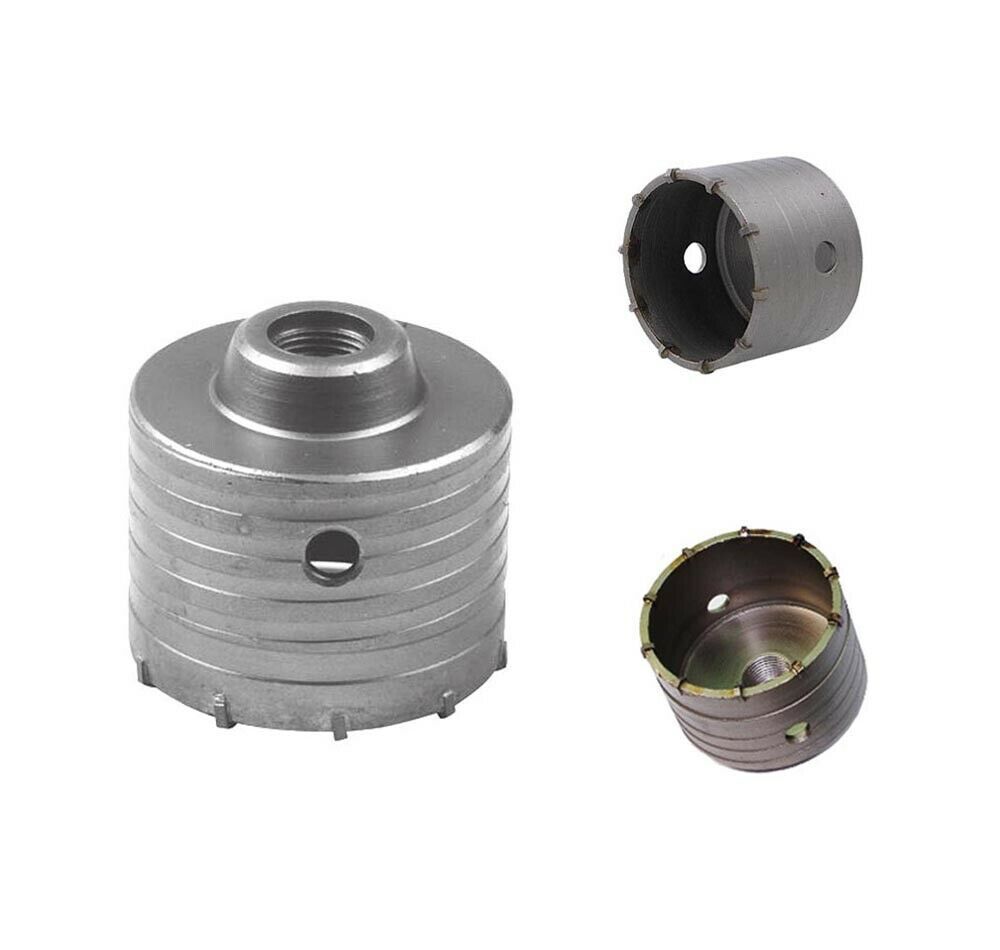 FRESA CAROTATRICE A TAZZA 90 MM DA TRAPANO ATTACCO SDS PLUS PER FORARE MURO
