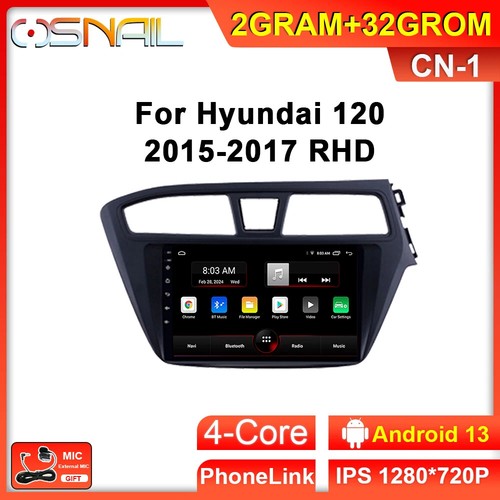 Android Auto CarPlay Car Radio For Hyundai i20 II GB 2015-2017 GPS Player Screen - Picture 29 of 32