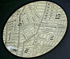 John Derian signed Plate Map streets West Village NY