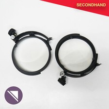 Set-of-2 150mm Profile Spot Lenses fitted to housing with nylon runners