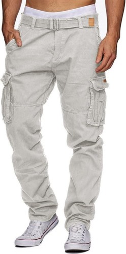 AlvaQ Cargo Work Trousers Mens Cotton Casual Work Pants XL-XXL - Picture 14 of 26