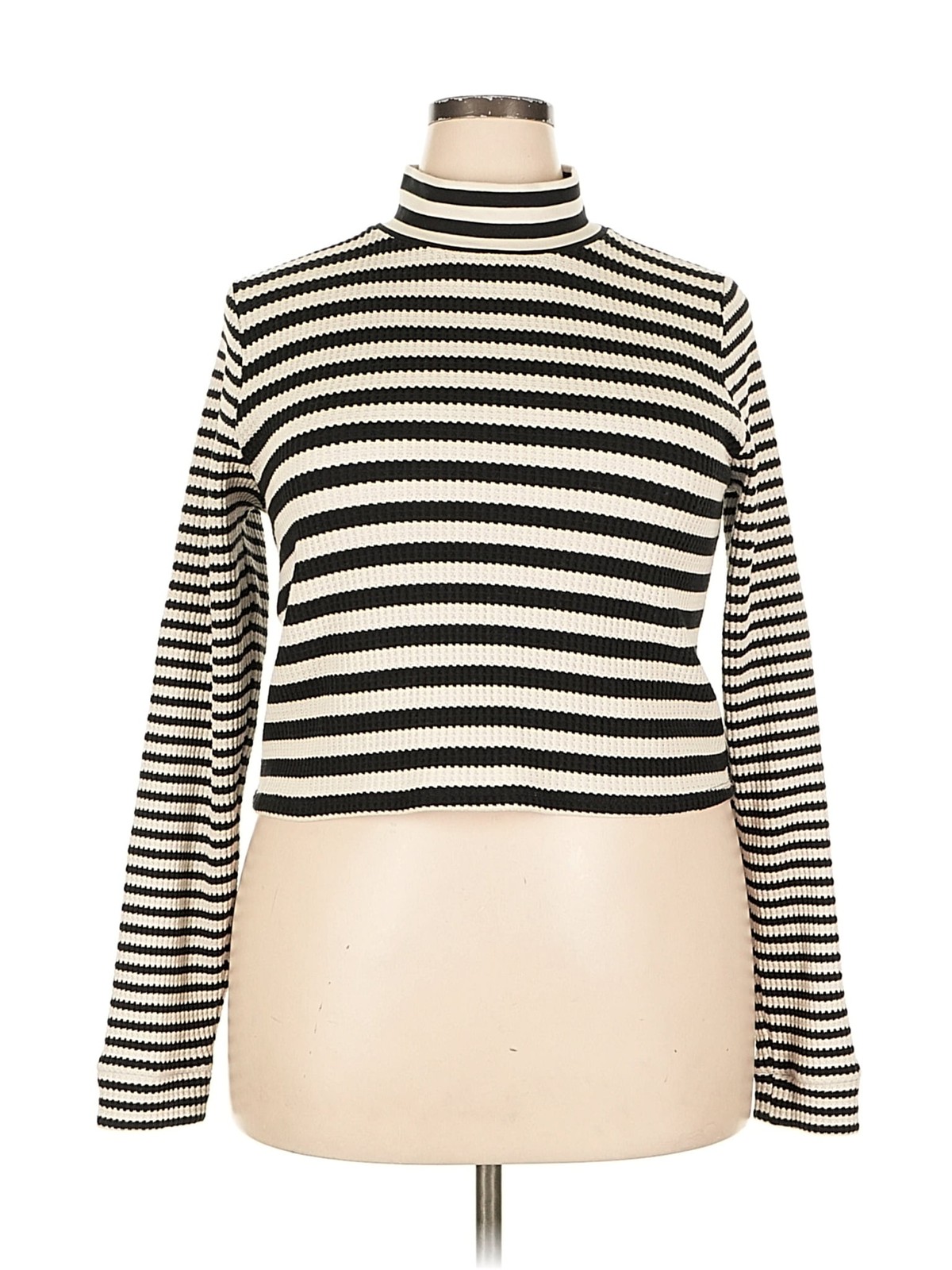 Aerie Women Ivory Turtleneck Sweater XXL - image 1